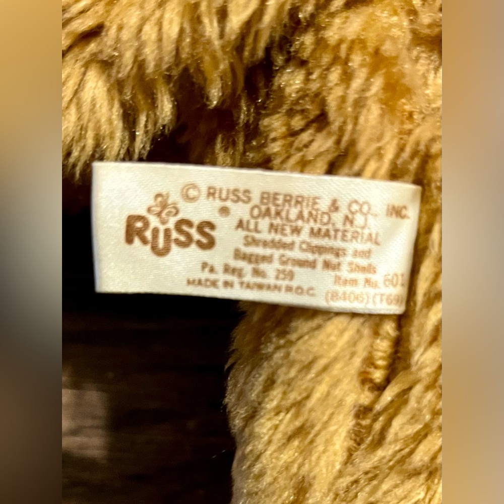 Vintage Russ Berrie & CO‎ Rutherford III Thumb Sucking Plush Monkey - Picture 9 of 9